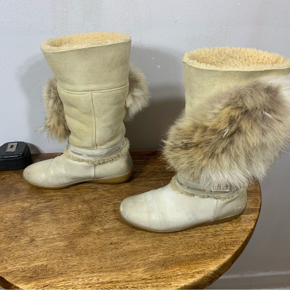 Vintage winter fur boots - Picture 4 of 13